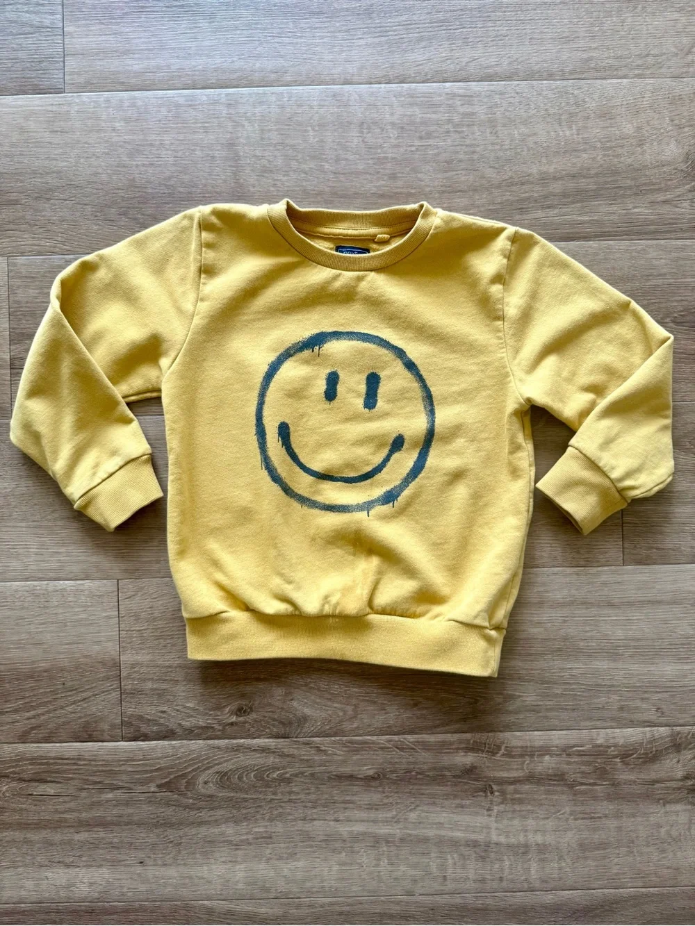 😊 NEXT Yellow Smiley Sweatshirt – Size 5–6 Years - Picture 1 of 5